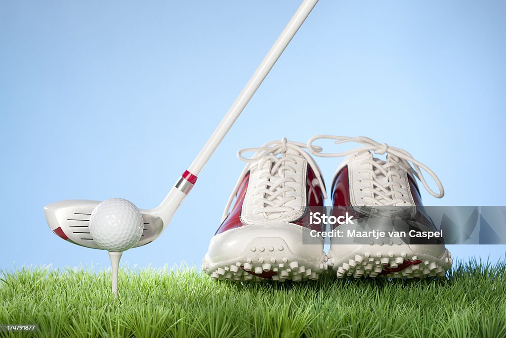 Golfing conceito série-Sapatos de golfe - Royalty-free Atividade Recreativa Foto de stock