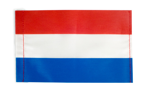 Isolated Fabric Holland Flag