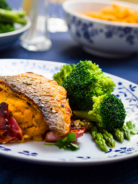 istock Pan fried sea bass 174792340