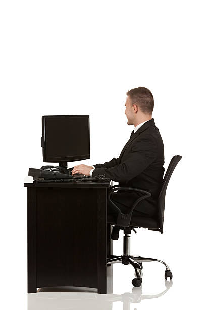 istock Businessman working in his office 174792415