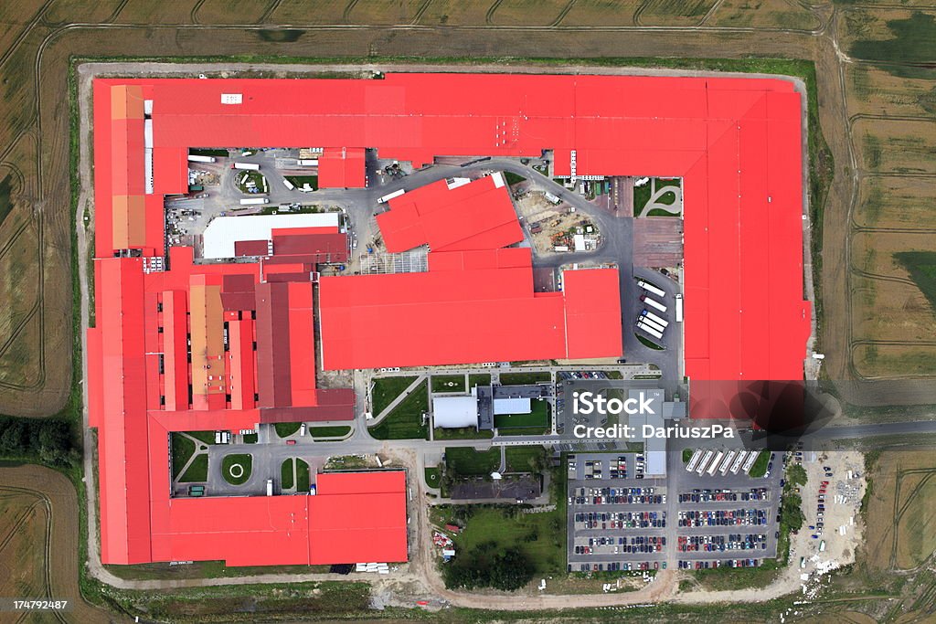 photo aérienne d'une usine - Photo de Affaires libre de droits