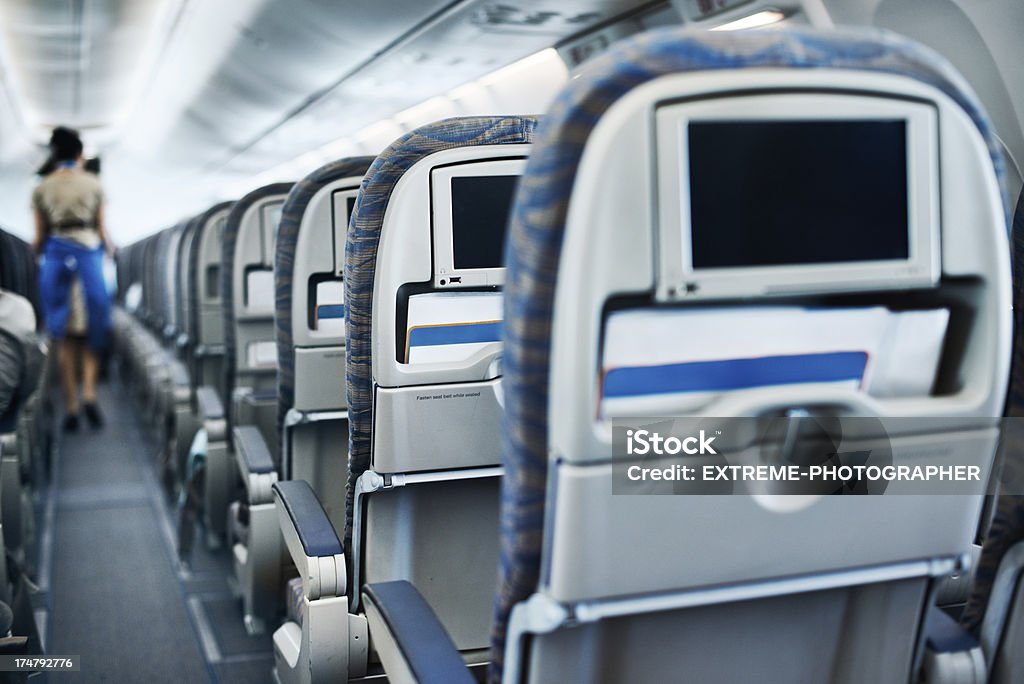 비행기 좌석 - 로열티 프리 LCD 스톡 사진