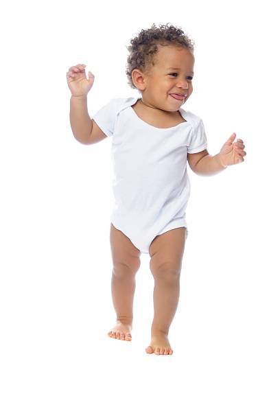 istock Front View Of A Happy Baby  Walking Isolated On White 174792902