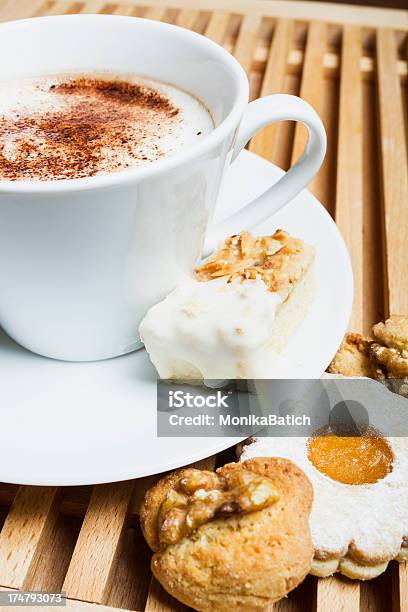Hot Drink And Cookies Stock Photo - Download Image Now - Breakfast, Cafe, Cafe Macchiato