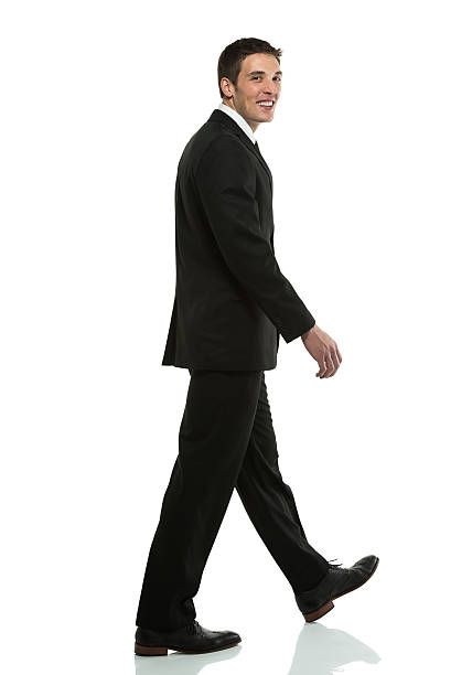 istock Atrractive young businessman walking 174793410