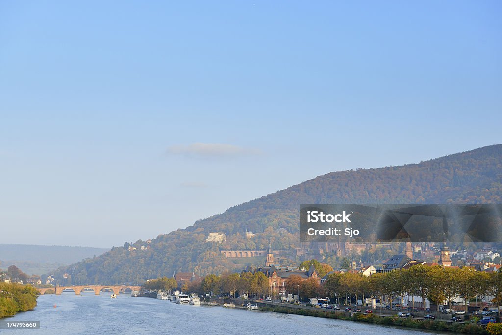 Vista em Heidelberg - Foto de stock de Alemanha royalty-free