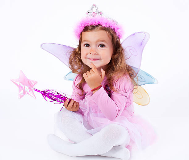 Little girl dressed up as a Fairy