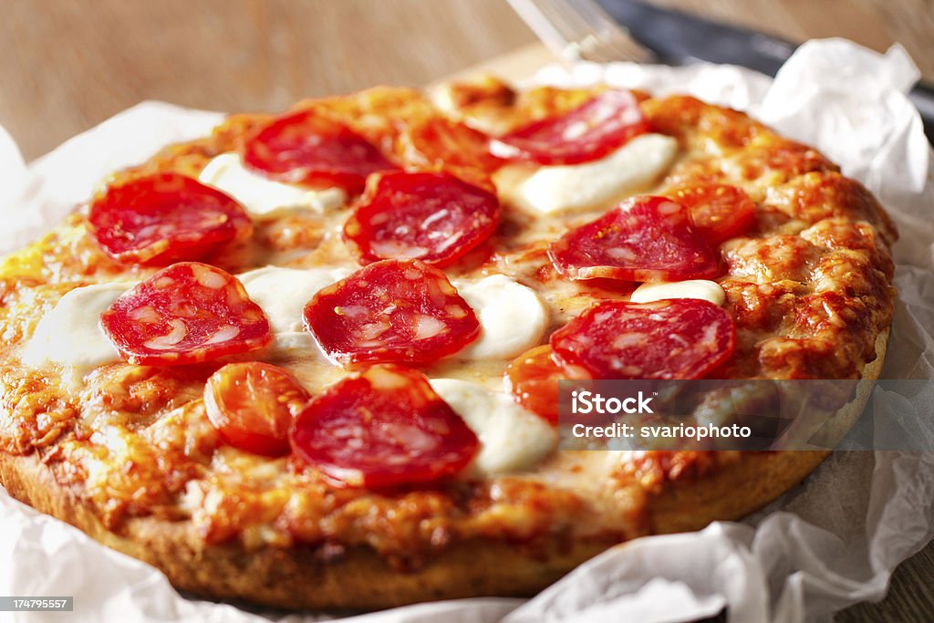 pizza de Pepperoni - Royalty-free Alimentação Saudável Foto de stock