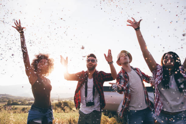 istock Friends celebrating Holidays 1747957650