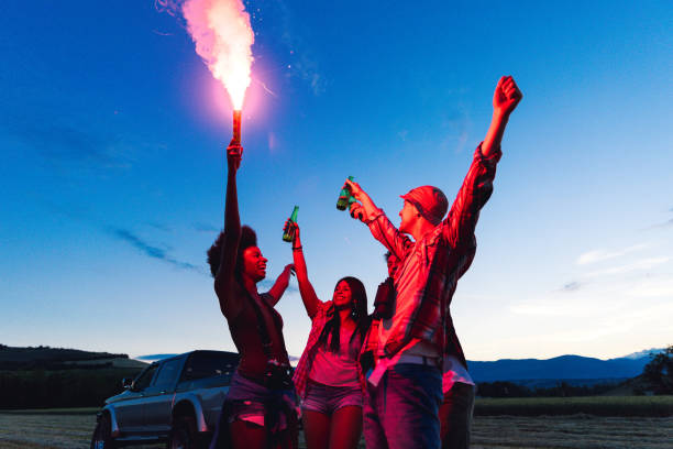 istock Friends celebrating New Year 1747958198