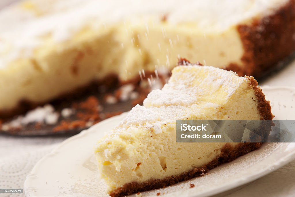 Torta di ricotta - Foto stock royalty-free di Briciola