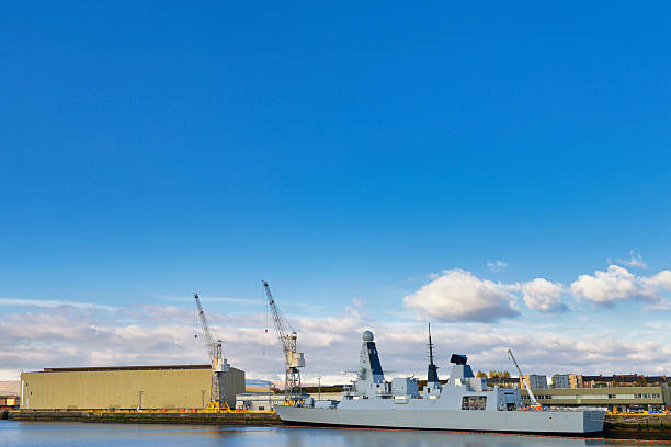 istock Shipyard on the River Clyde in Galsgow, Scotland 174796881