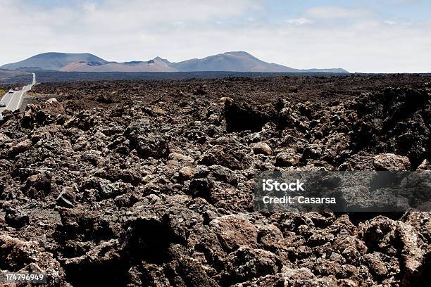 Paesaggio Vulcanico - Fotografie stock e altre immagini di Lava - Lava, Clima arido, Colore nero