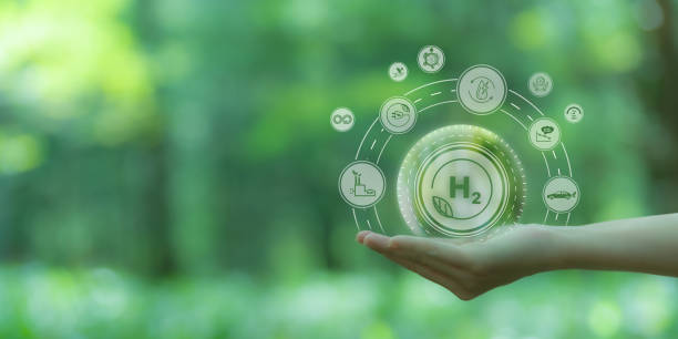 istock Clean hydrogen energy, H2 concept. Environment, eco friendly industry and alternative energy. Climate friendly energy solution in the future for net zero target. Reducing greenhouse gas emissions. 1747969514