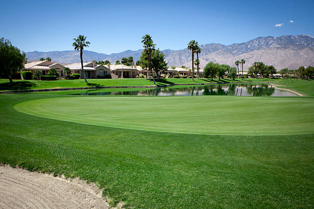 Palm Springs Golf Course stock photo