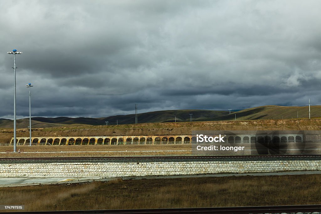 Chemin de fer Qinghai-Tibet, en Chine. - Photo de Asie libre de droits