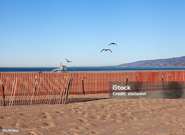 Santa Monica Beach Foto de stock y más banco de imágenes de Aire libre - Aire libre, Arena, California del Sur