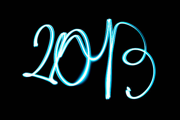 2013 nouvel an sur un texte foncé - 2013 new years eve number year photos et images de collection