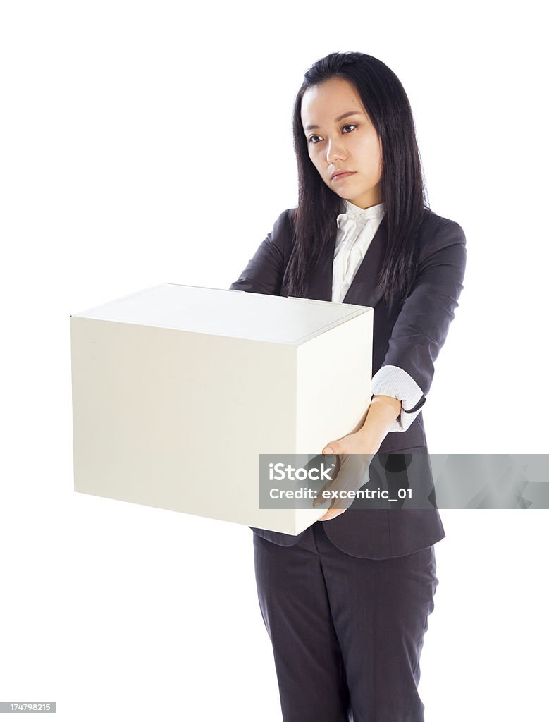 Mulher asiática de negócios atraente isolado em fundo branco - Royalty-free 20-29 Anos Foto de stock