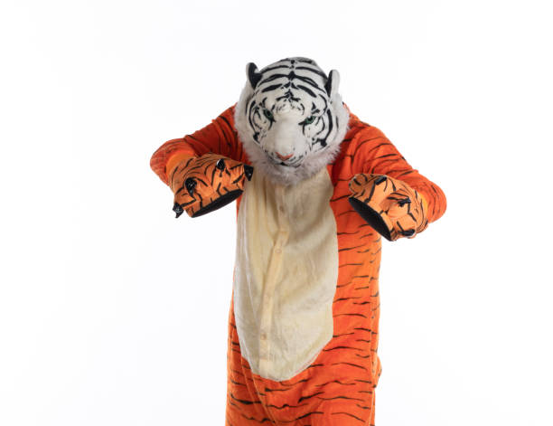 istock funny man in a tiger costume 1747986914