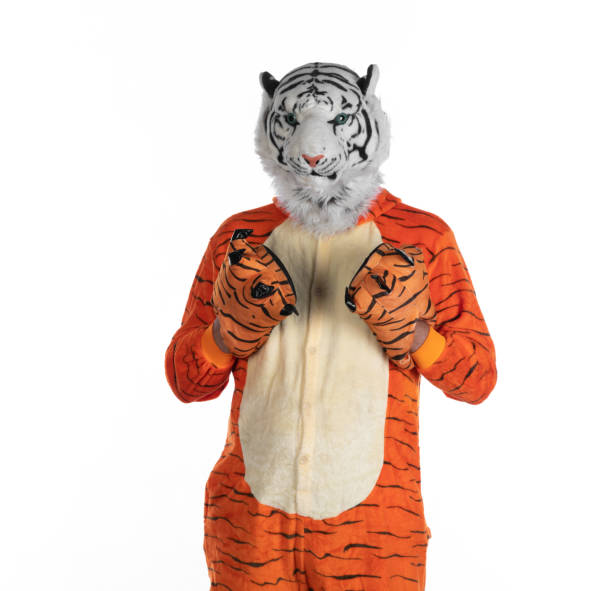 istock funny man in a tiger costume 1747989651