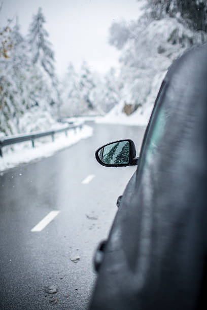 istock Car breakdown on the snowy rural road 174799921
