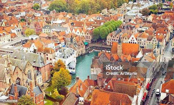 Brügge Belgien Stockfoto und mehr Bilder von Alt - Alt, Ansicht aus erhöhter Perspektive, Architektur