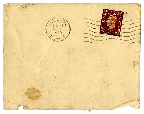 istock Dirty old envelope from Hendon, North London, 1939 174800348