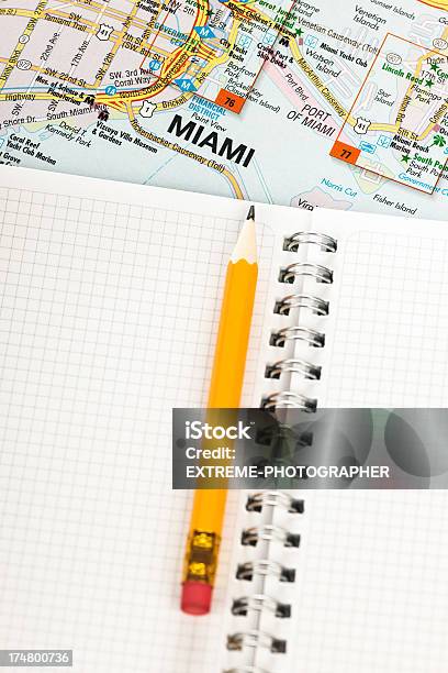 Forma De Miami Foto de stock y más banco de imágenes de América del norte - América del norte, Cartografía, Cuaderno de apuntes