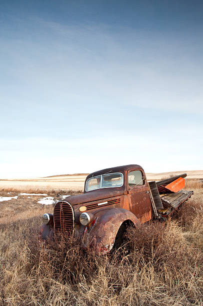 istock Old Rusty Truck on the Prairie 174801018