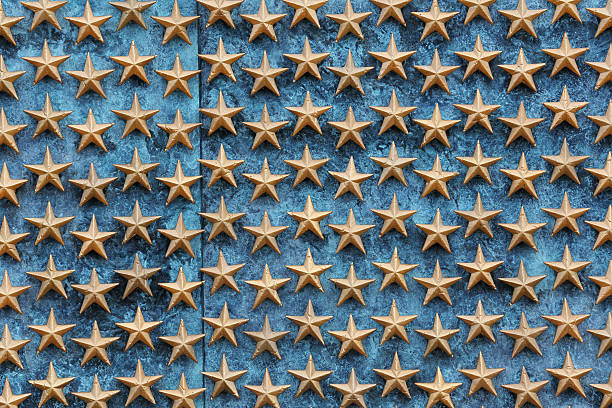 istock Golden Stars at WWII memorial 174801104