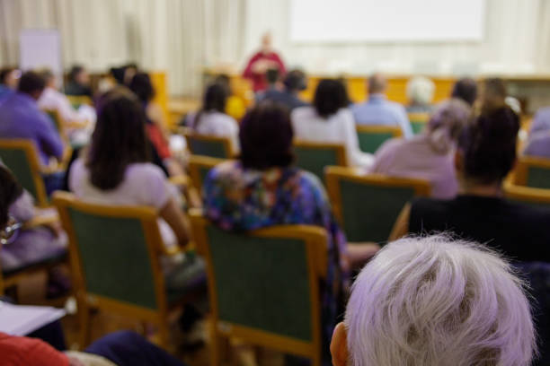 istock Businessman on seminar 1748017951