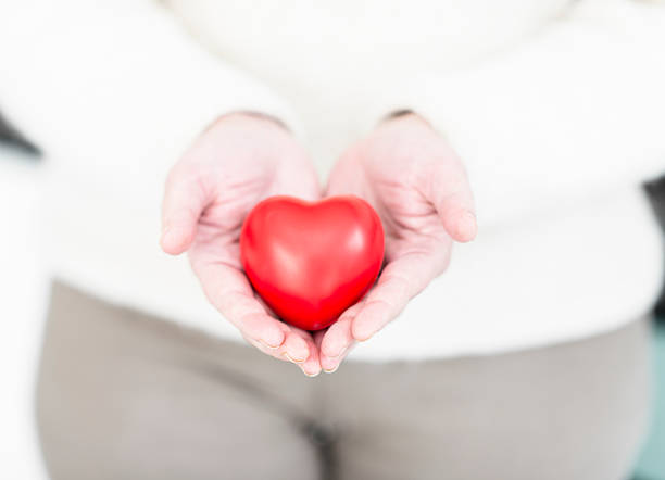 Hand holding a st. valentine gift