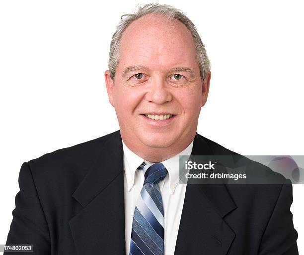 Smiling Mature Man In Suit And Tie Stock Photo - Download Image Now - Headshot, Professional Occupation, 50-54 Years