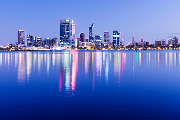 istock Panoramic View of the Perth City Skyline in Australia 174802374