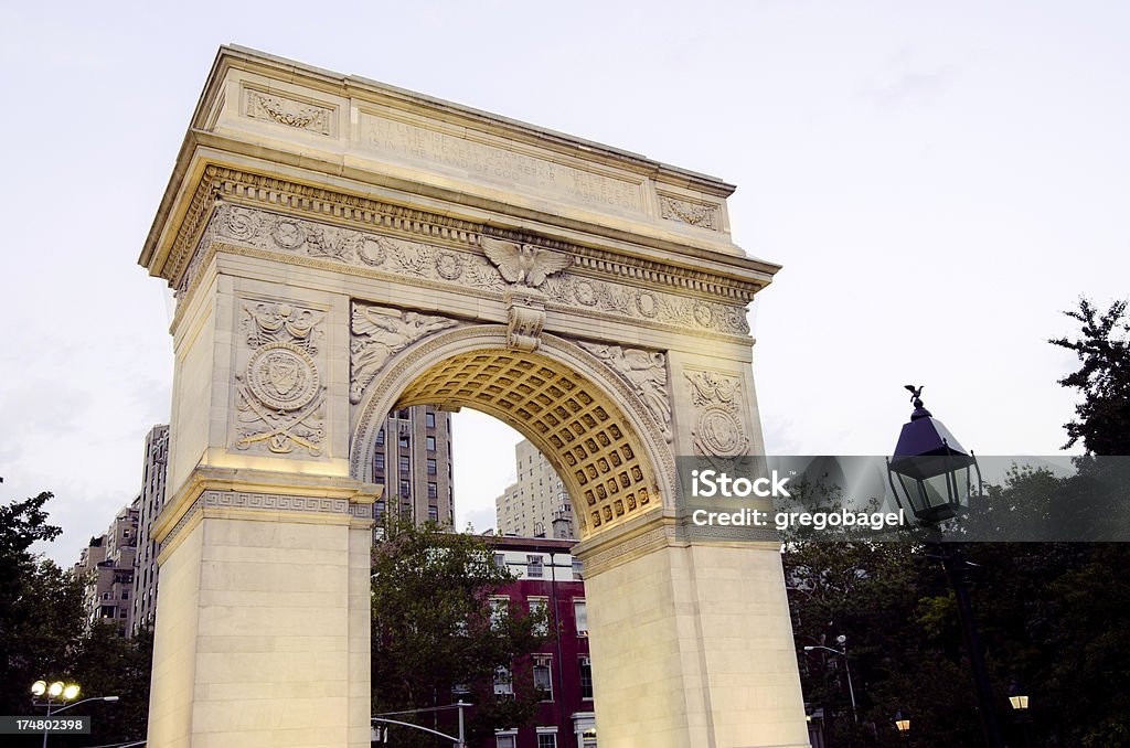 Arco di Washington Square a Greenwich Village, New York City - Foto stock royalty-free di Washington Square Park