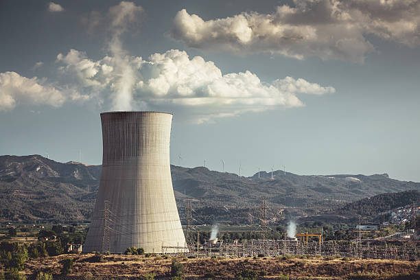 usina nuclear - environment risk nuclear power station technology - fotografias e filmes do acervo