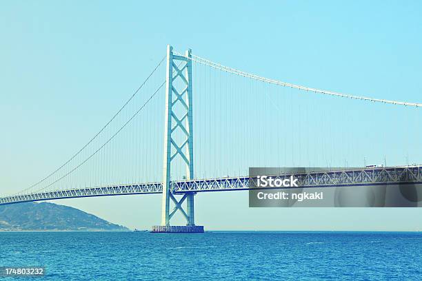Cruce El Puente Al Mar De Japón Foto de stock y más banco de imágenes de Agua - Agua, Cable de acero, Ciudad de Akashi