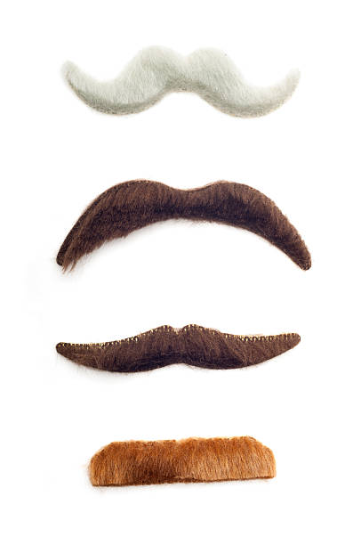 faux la moustache - fake mustache photos et images de collection
