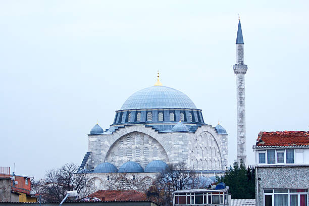 Mihrimah Sultan Mosque seen from the old Byzantine walls.