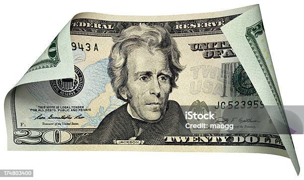 Billete De Veinte Dólares Foto de stock y más banco de imágenes de Billete de dólar estadounidense - Billete de dólar estadounidense, Billete de veinte dólares estadounidense, Andrew Jackson - Presidente de los Estados Unidos