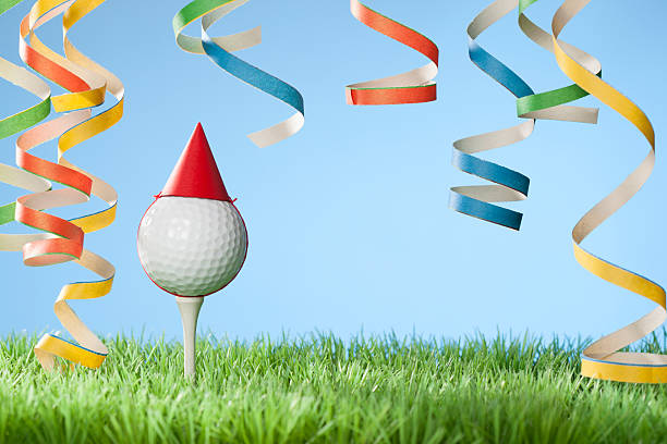 Tomat Tjen Falde tilbage Golf Anniversary Or Party Concept Stock Photo - Download Image Now - Party  - Social Event, Golf, Tee - Sports Equipment - iStock
