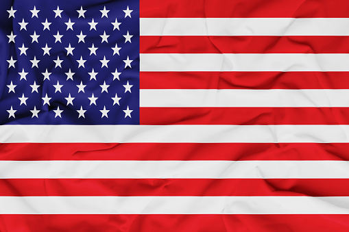 Closeup background of American flag