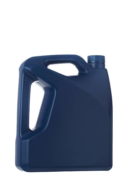 istock Blue Motor Oil Bottle on White Background 174804424