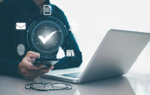 istock Cyber security and Security password login online concept  Hands typing and entering username and password of social media, log in with smartphone to an online bank account, data protection hacker 1748044300