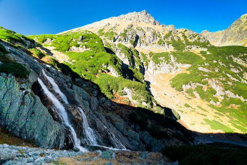 Waterfall Siklawa in Tatra