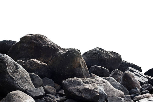 istock Heap of dark stones 174804652