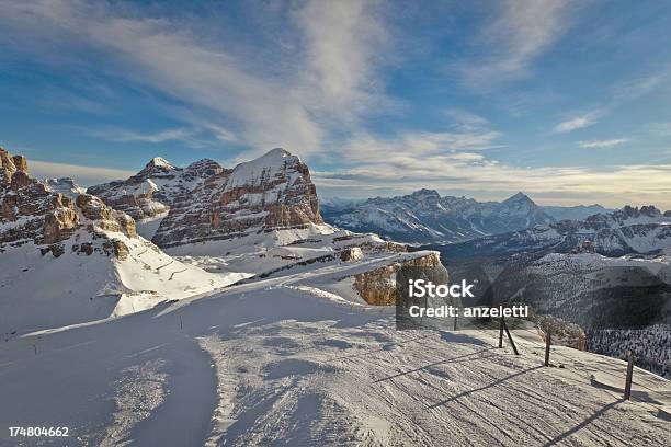 Vista Das Montanhas Dolomitas Com Cortina Dampezzo - Fotografias de stock e mais imagens de Ao Ar Livre