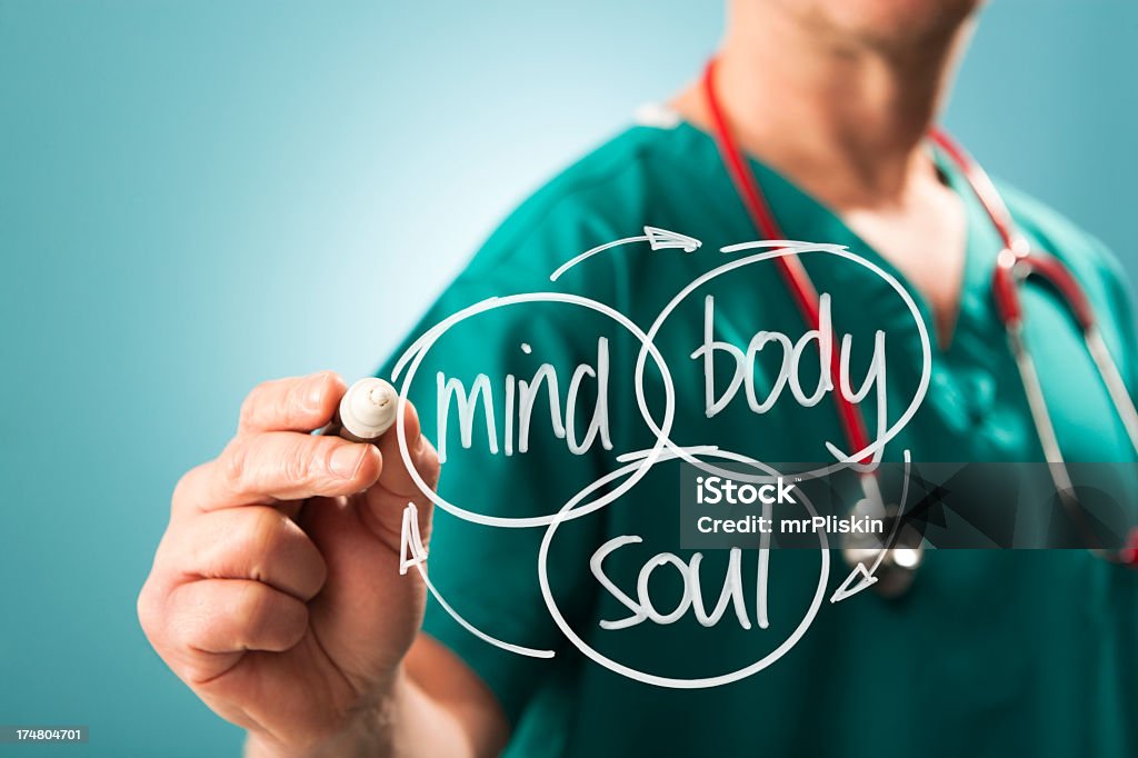 Ganzheitlicher Ansatz für Körper, Geist und Seele - Lizenzfrei Alternative Medizin Stock-Foto
