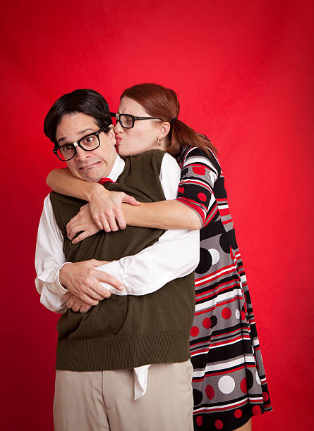 Husband supports and comforts wife: Man consoles, embraces sad & depressed woman, reconciliation & couple intimacy. (SEE LIGHTBOXES BELOW for more people, married loving relationships & family...)